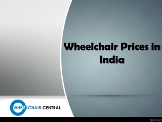 Wheelchair Price in India, Automatic Wheelchair Price India