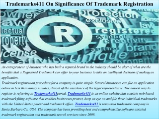 Trademarks411 On Trademark Registration Process