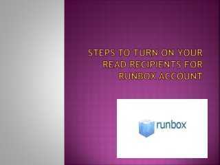 Steps to turn on your read recipients for Runbox account