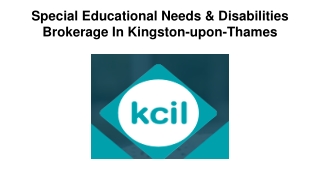 Special Educational Needs & Disabilities Brokerage In Kingston-upon-Thames