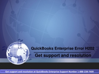 QuickBooks Enterprise Error H202 Support at 1-888-238-7409