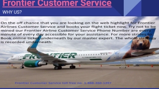 frontier customer service