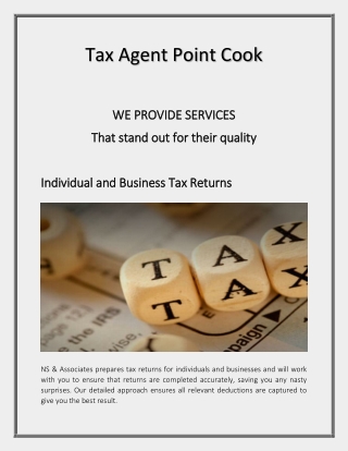 Best Tax Agent Point Cook | NS & Associates