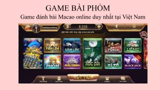 GAME BÀI PHỎM