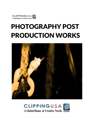 Photography Post Production Works