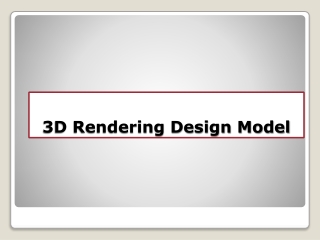 3D Rendering Design Model