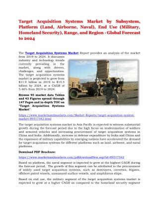 Target Acquisition Systems Market