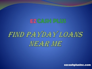 Find payday loans near me