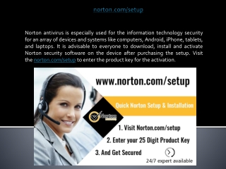 norton.com/setup | Start the Installation process or Downloading Norton Setup