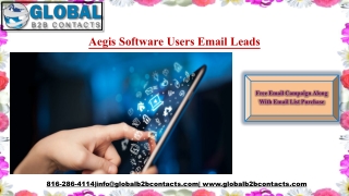 Aegis Software Users Email Leads