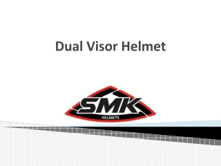 Ride Safe, With a Dual Visor Helmet | SMK Helmets