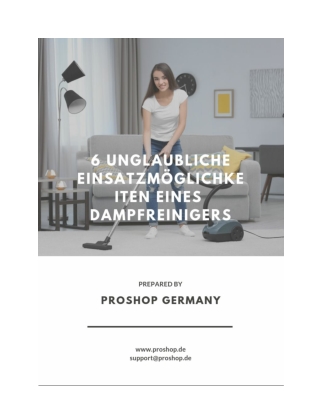 6 UnglaublicheEinsatzmöglichkeiteneinesDampfreinigers