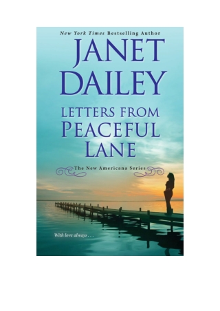 [PDF] Letters from Peaceful Lane By Janet Dailey Free Download