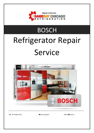 Bosch Refrigerator Repair service in Chicago