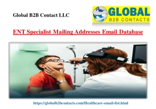 ENT Specialist Mailing Addresses Email Database