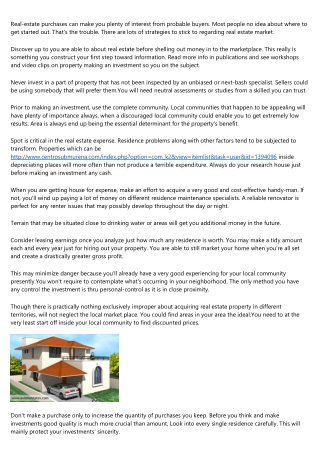 We'll Solution Your Pressing Questions On Real Estate Property Making an investment Nowadays