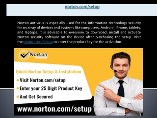 norton.com/setup - Process or Downloading & Steps for Activating