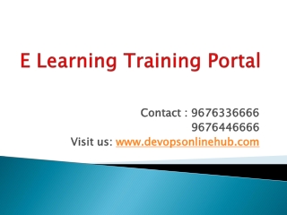 E-learning Training Portal | Portal- e learning