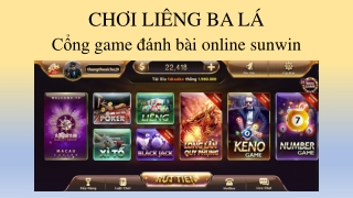 GIỚI THIỆU GAME BÀI LIÊNG BA LÁ