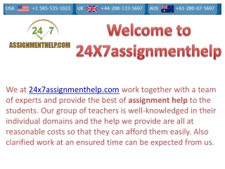 Online assignment Help | 24X7assignmenthelp