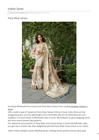 Party Wear Sarees