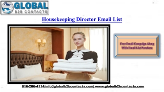 Housekeeping Director Email Leads