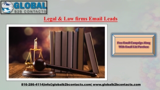 Legal & Law firms Email Leads