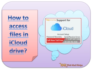 How to access files in icloud drive?