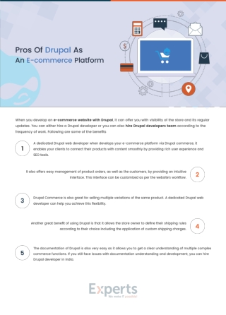 Pros Of Drupal As An E-commerce Platform