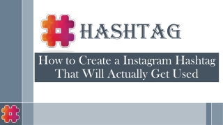 Hashtag Generator