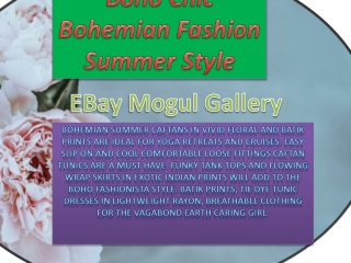 Boho Chic Bohemian Fashion Summer Style