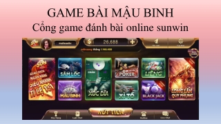 GAME BÀI MẬU BINH