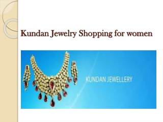 Kundan jewelry shopping for women