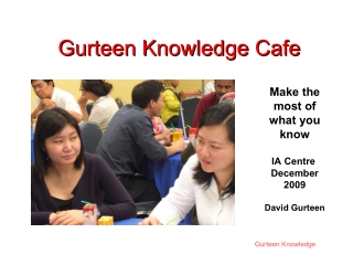 Gurteen Knowledge Cafe