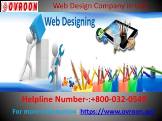 Get Web Design Company in UAE 800-032-0549