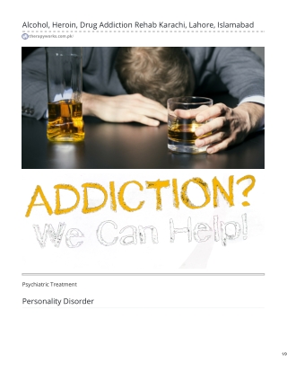 Alcohol Treatment Center in Karachi