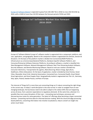 Europe IoT Software Market