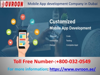 Mobile App development Company in Dubai 800-032-0549