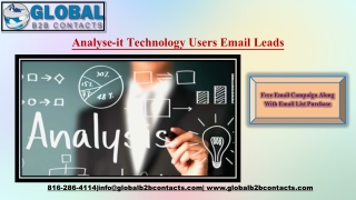 Analyse it Technology Users Email Leads