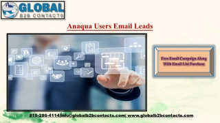 Anaqua Users Email Leads