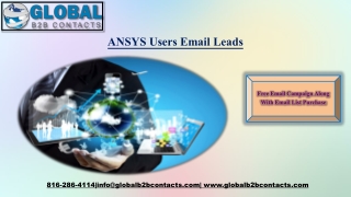 ANSYS Users Email Leads