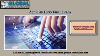 Apple OS Users Email Leads