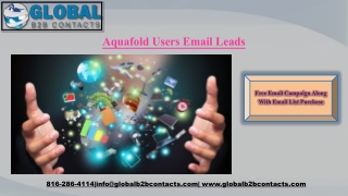 Aquafold Users Email Leads