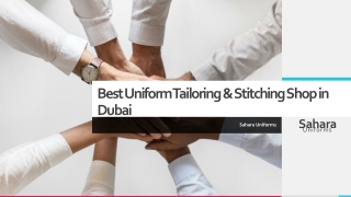 Best Uniform Tailoring & Stitching Shop in Dubai