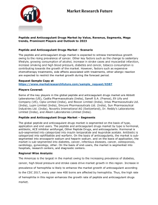 Peptide and Anticoagulant Drugs Market Research Report – Forecast to 2023