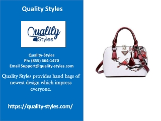 Quality-Styles Stylish Handbags For Girl