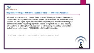 Netgear router support number 1888-626-6555 Netgear router customer service