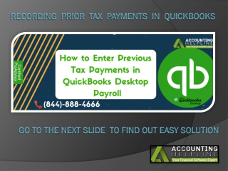 How to Record a Tax Payment You Made Outside QuickBooks?