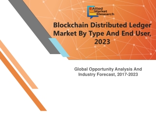 Blockchain distributed ledger market-Future Trends