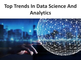 Top trend in data science and analytics